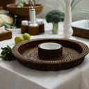 Rattan Atıştırmalık Tepsisi