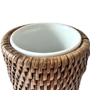 Kahverengi Rattan Diş Fırçalık