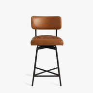 Kaddal Döner Bar Sandalyesi-Bar Sandalyesi-Modabilya-Beyaz-65 Cm-NowShopFun