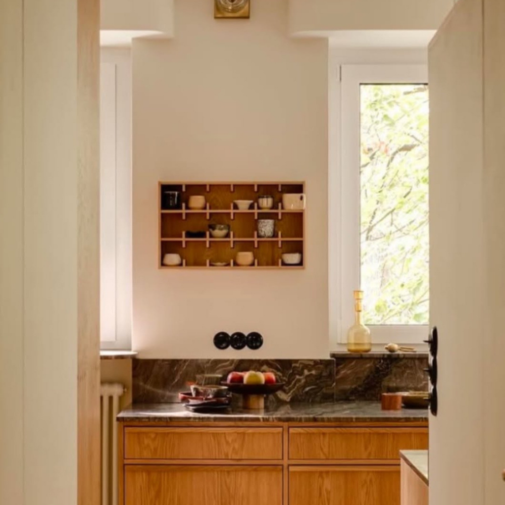 Kaffe 3 Yatay - Ahşap Raf