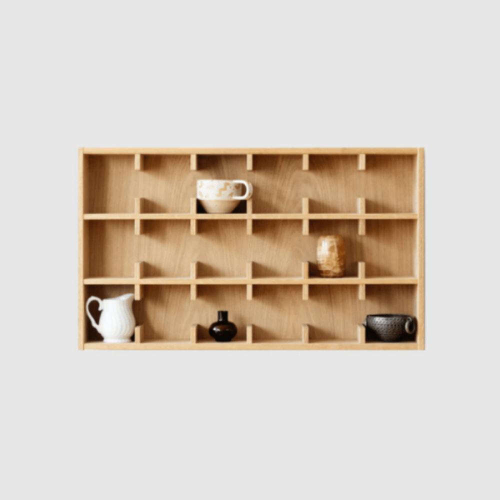 Kaffe 3 Yatay - Ahşap Raf