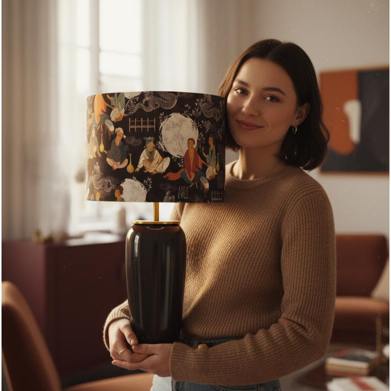 Kaiden El Yapımı Seramik Abajur