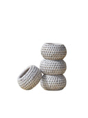Kalın Rattan Peçete Halkası (4'lü Set)