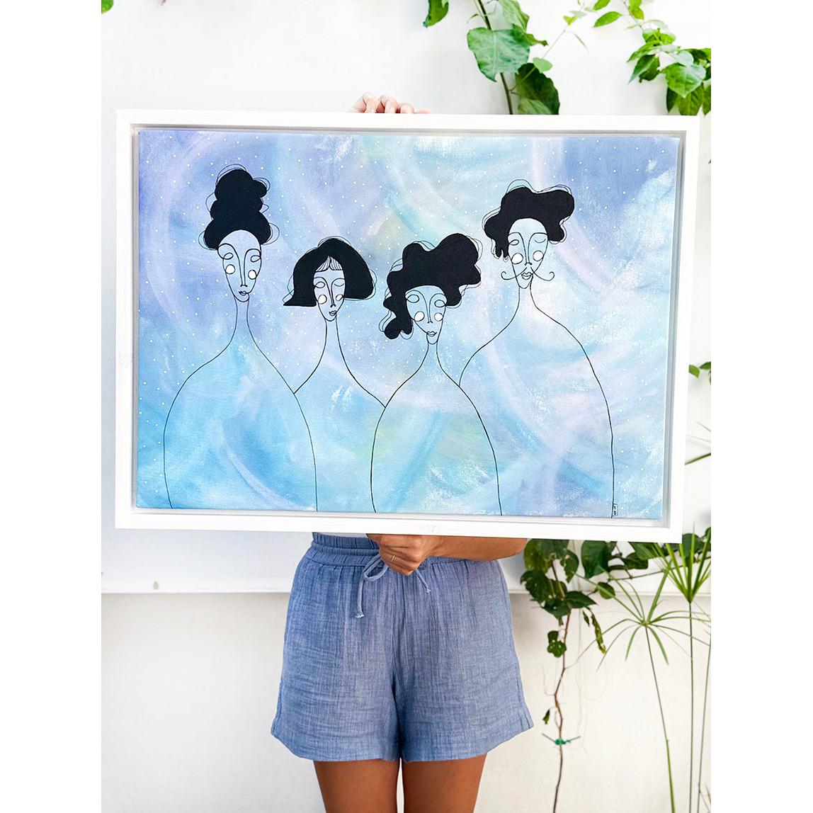 Kanvas Renkli Portre Serisi - 06