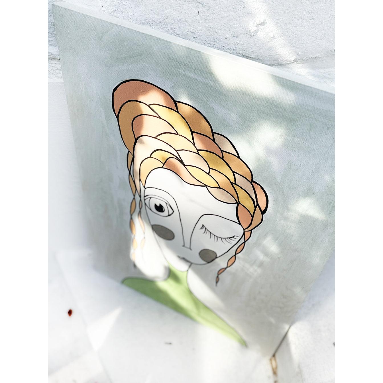 Kanvas Renkli Portre Serisi - 08