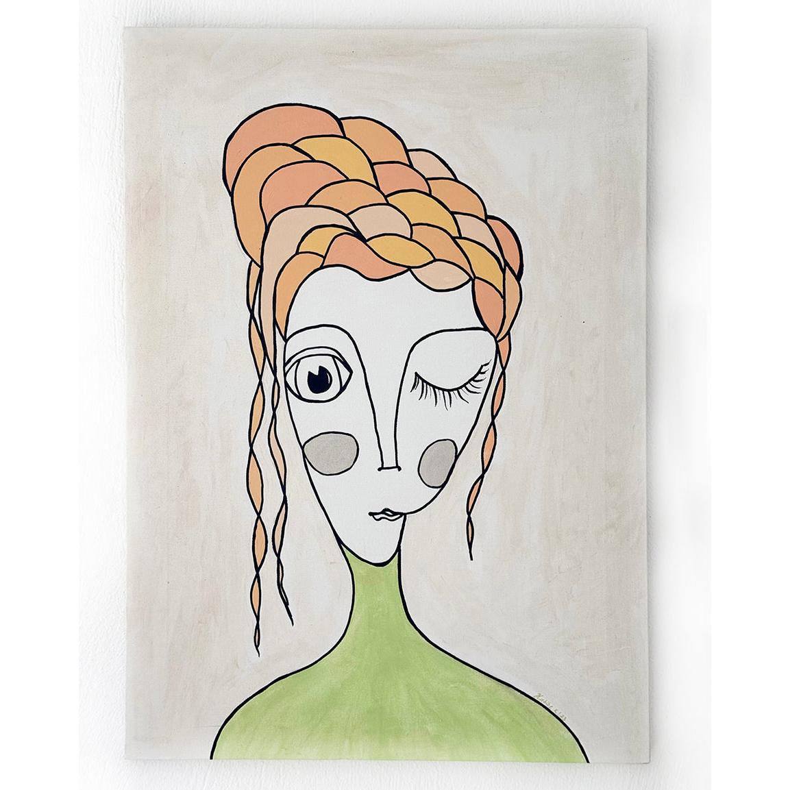 Kanvas Renkli Portre Serisi - 08