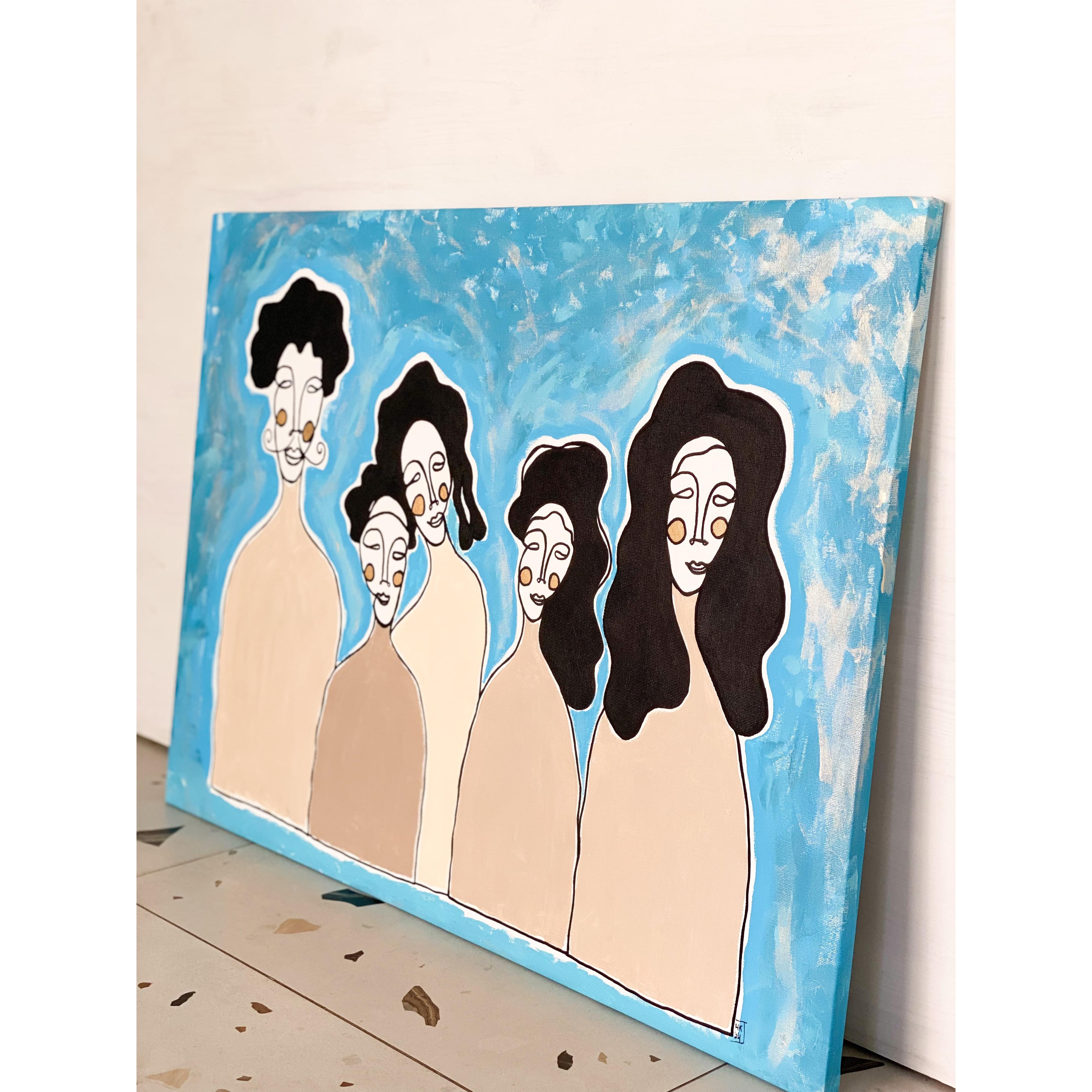 Kanvas Renkli Portre Serisi - 09