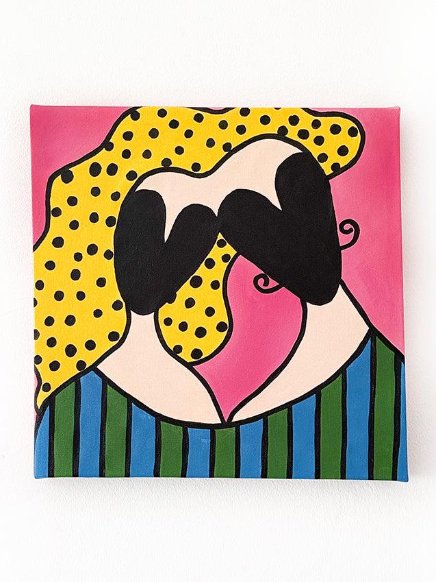 Kanvas Renkli Portre Serisi - 13