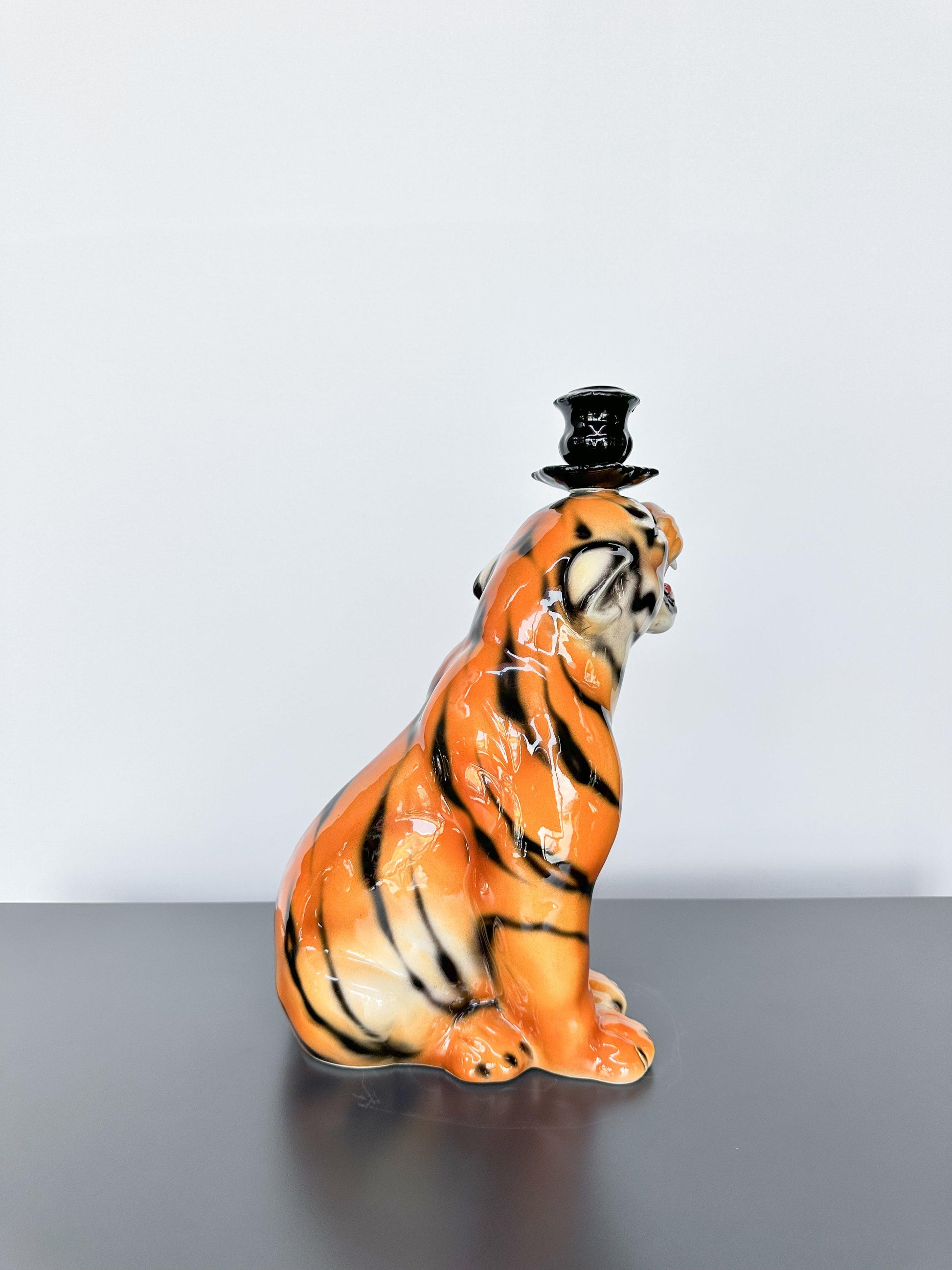 Kaplan Şamdan Dekoratif Obje