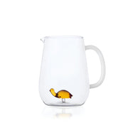 Kaplumbağa Figürlü Cam Sürahi