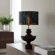 Kaplumbağa Terbiyecisi El Yapımı Ahşap Abajur-Abajur-Mystic Shine Design-NowShopFun
