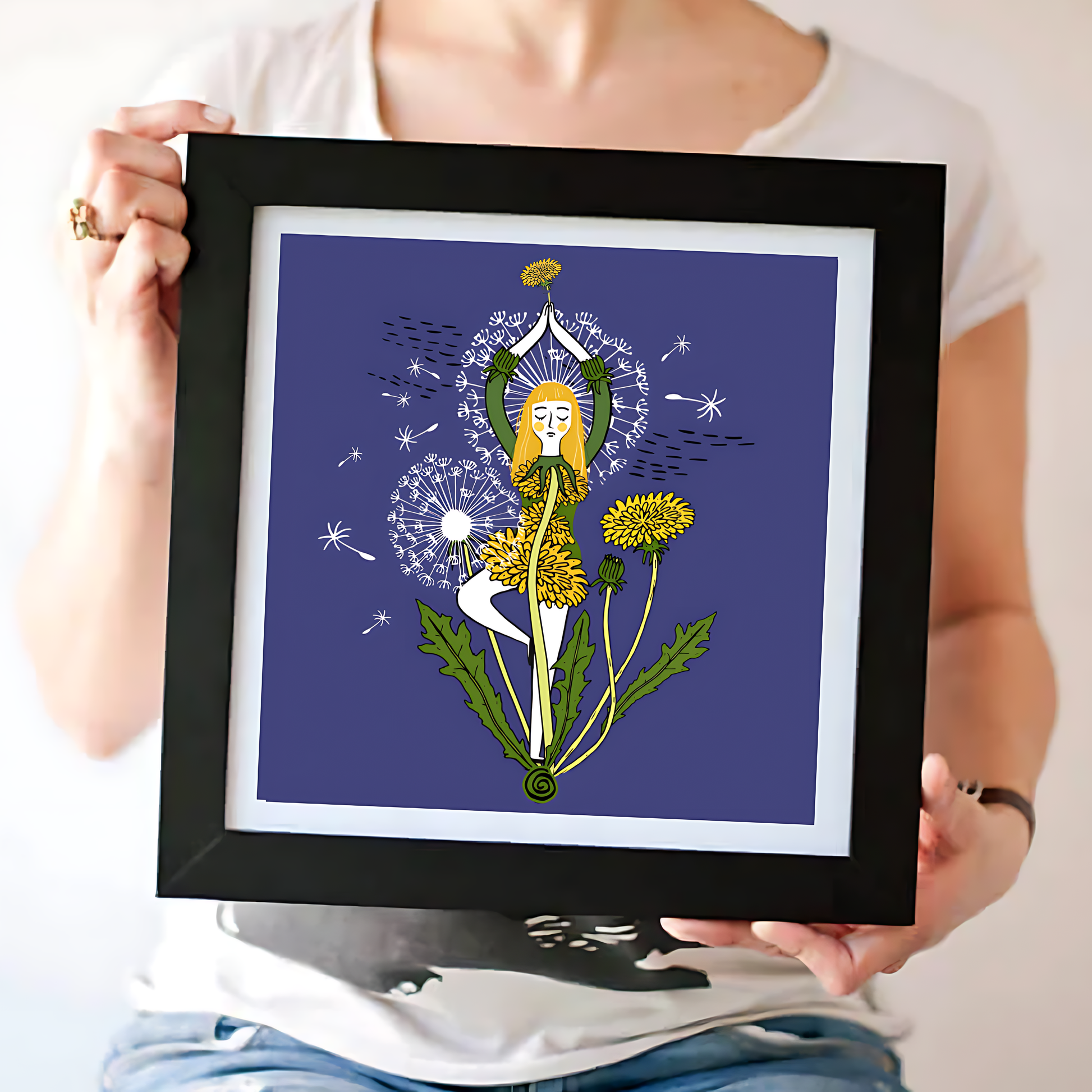 Karahindiba Çerçeveli Poster