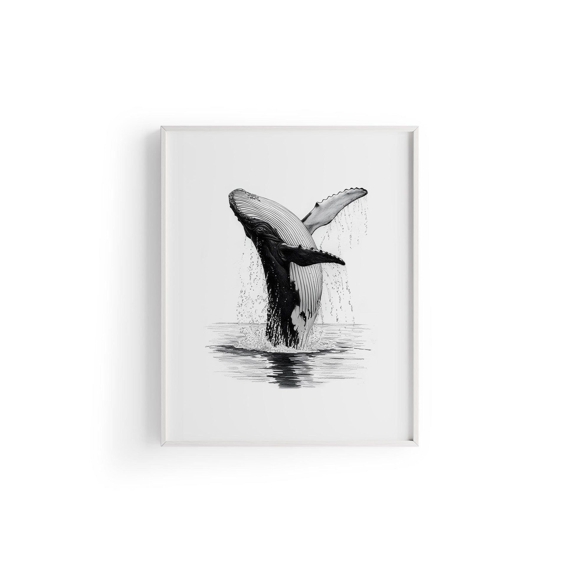 Karakalem Koleksiyonu Balina Posteri