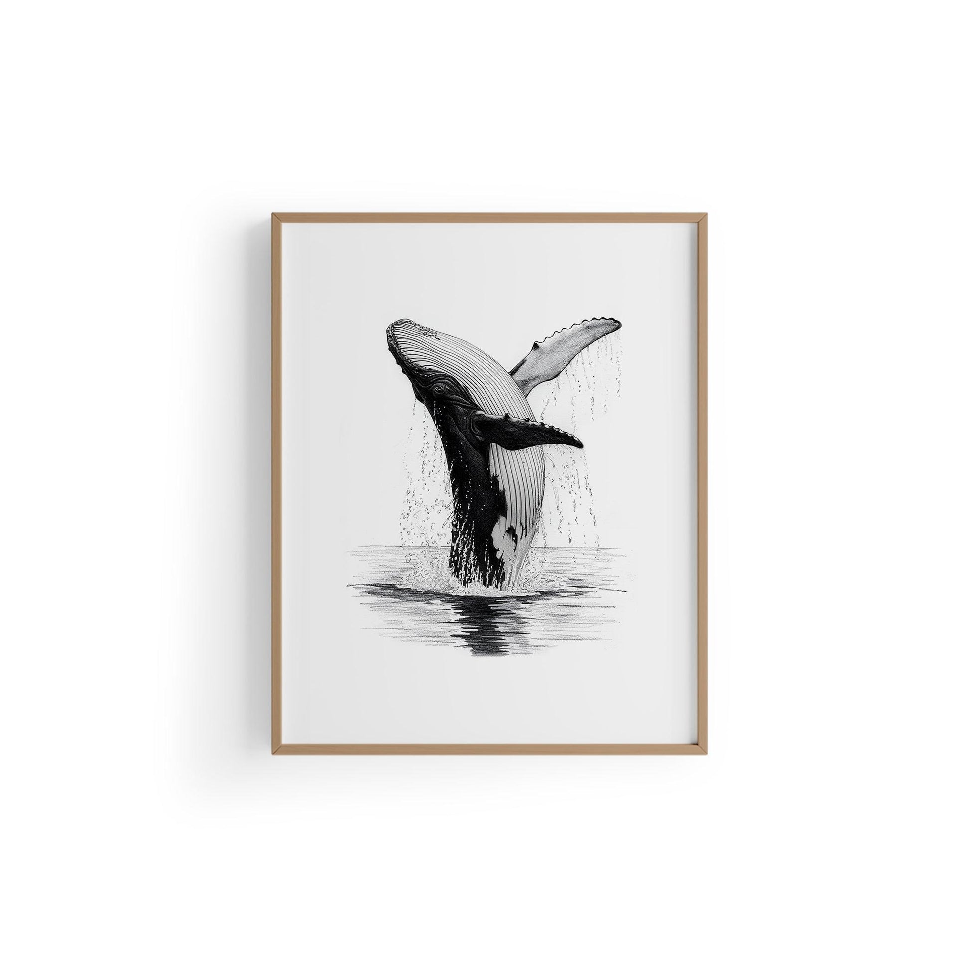 Karakalem Koleksiyonu Balina Posteri