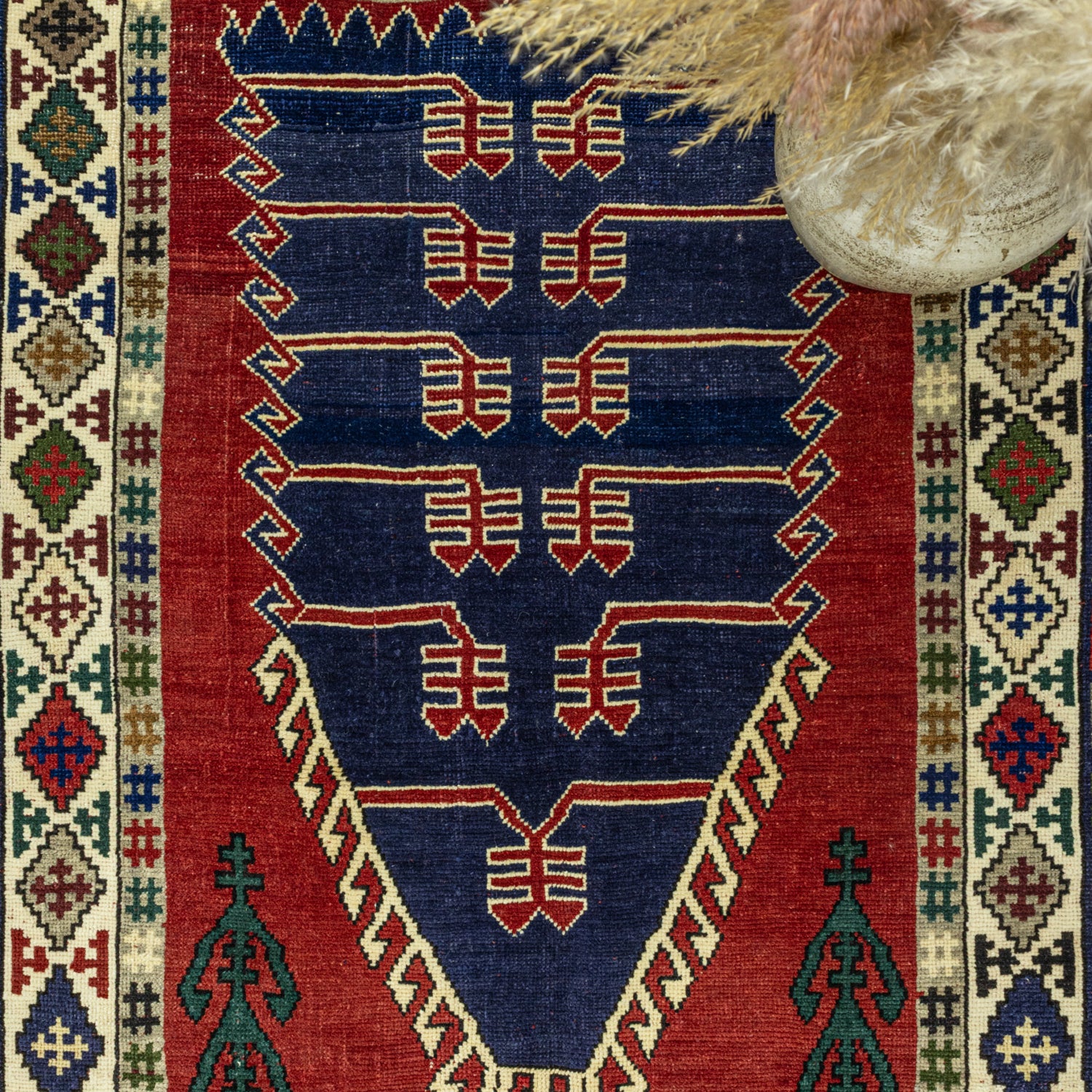 Karya Rustik Tasarımlı Yün Halı 131x179 Cm