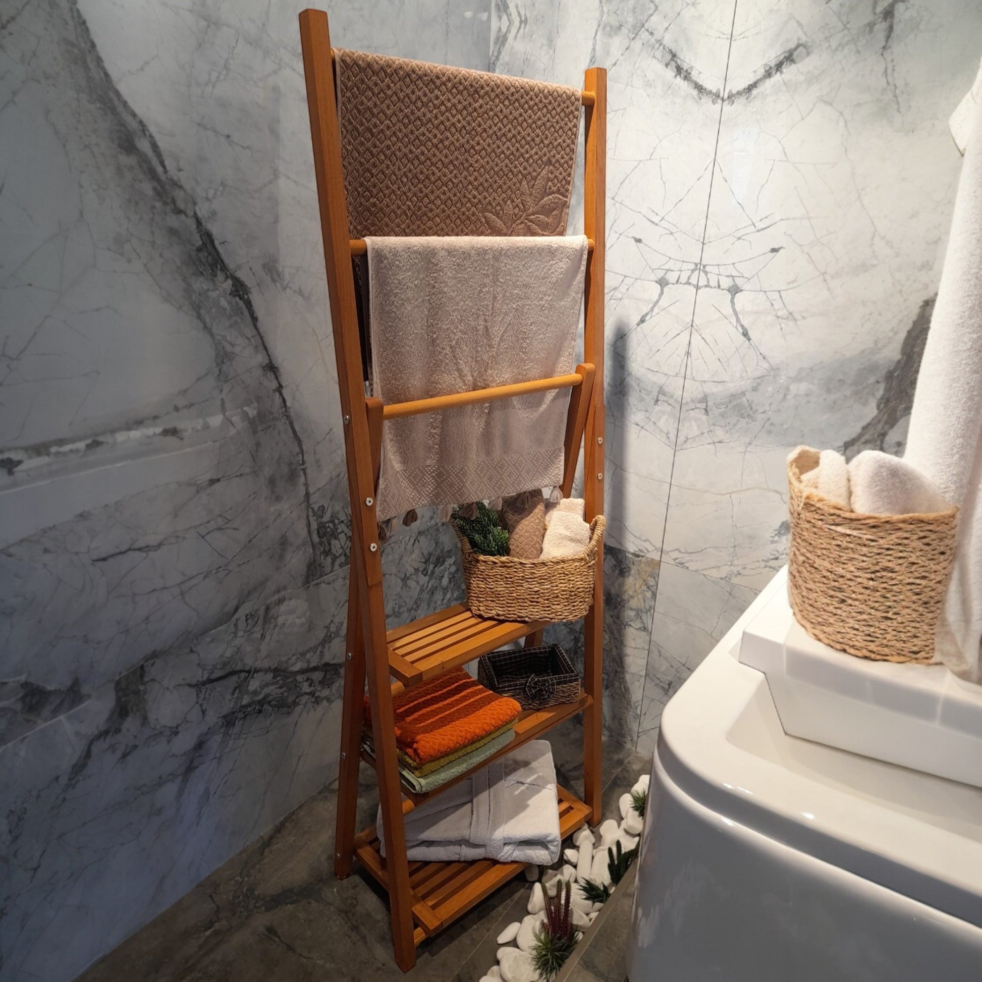 Katlanabilir El Yapımı Ahşap Raf