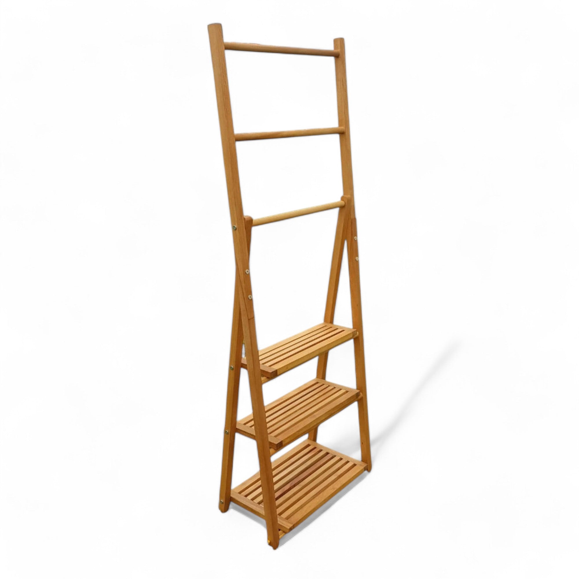 Katlanabilir El Yapımı Ahşap Raf