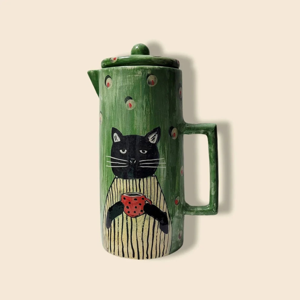 Kedili Seramik Sürahi