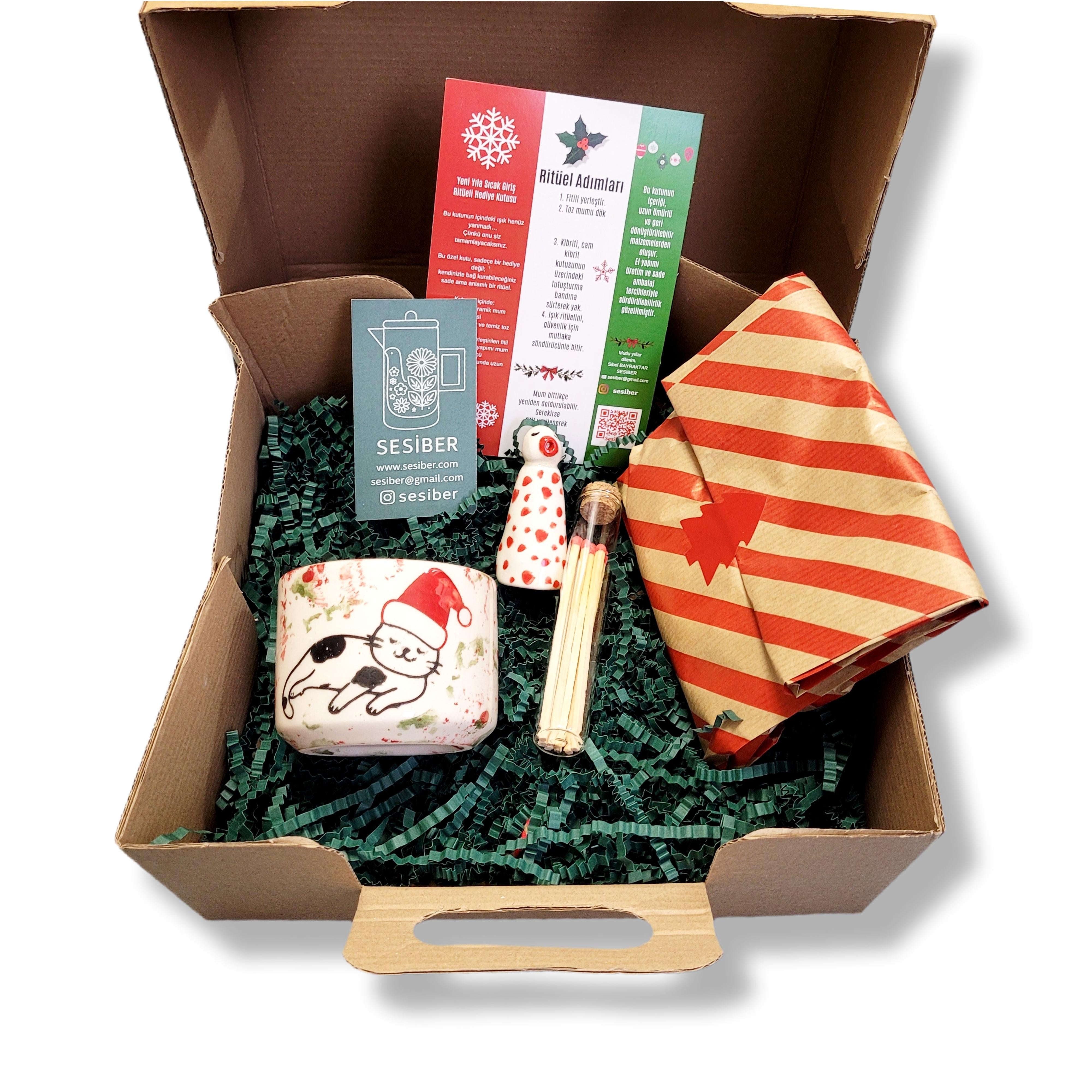 Kedili Yılbaşı Ritüel Hediye Kutusu