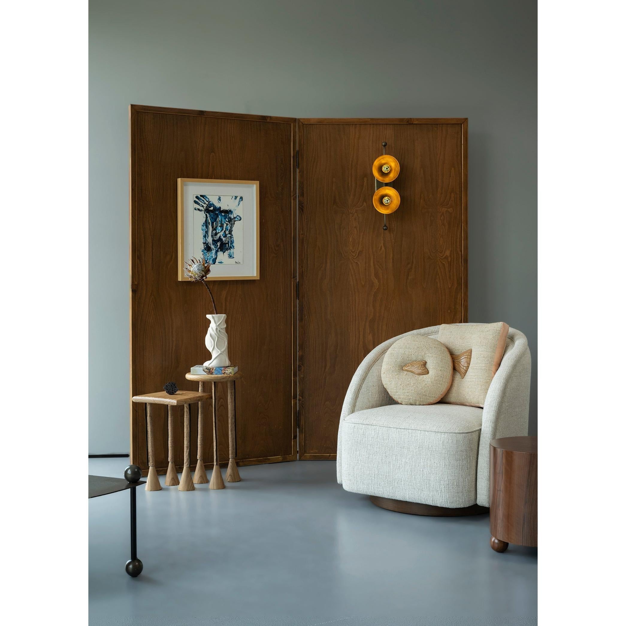 Kestane Ağacı 2'Li Yan Sehpa Takımı