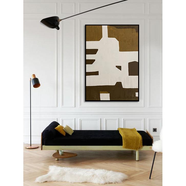 Khaki Tones Kanvas Üzeri Akrilik El Yapımı Resim