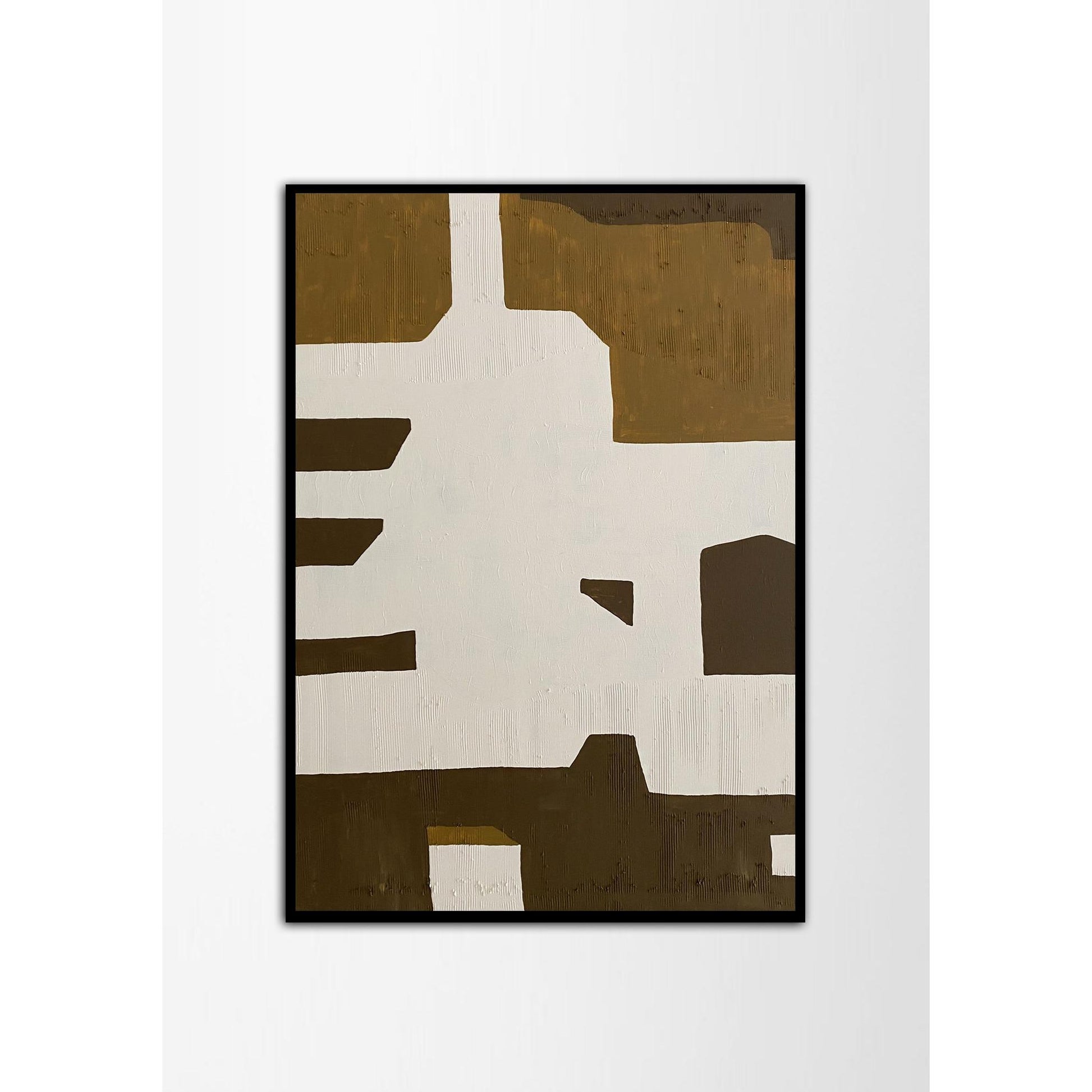 Khaki Tones Kanvas Üzeri Akrilik El Yapımı Resim