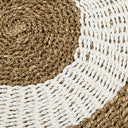 Kilim Jüt Naturel Beyaz Çizgili D.100 Cm