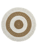 Kilim Jüt Naturel Beyaz Çizgili D.100 Cm