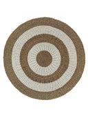 Kilim Jüt Naturel Beyaz Çizgili D.150 Cm