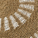 Kilim Jüt Naturel Beyaz Desenli D.100 Cm