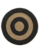 Kilim Jüt Naturel Siyah Çizgili D.100 Cm