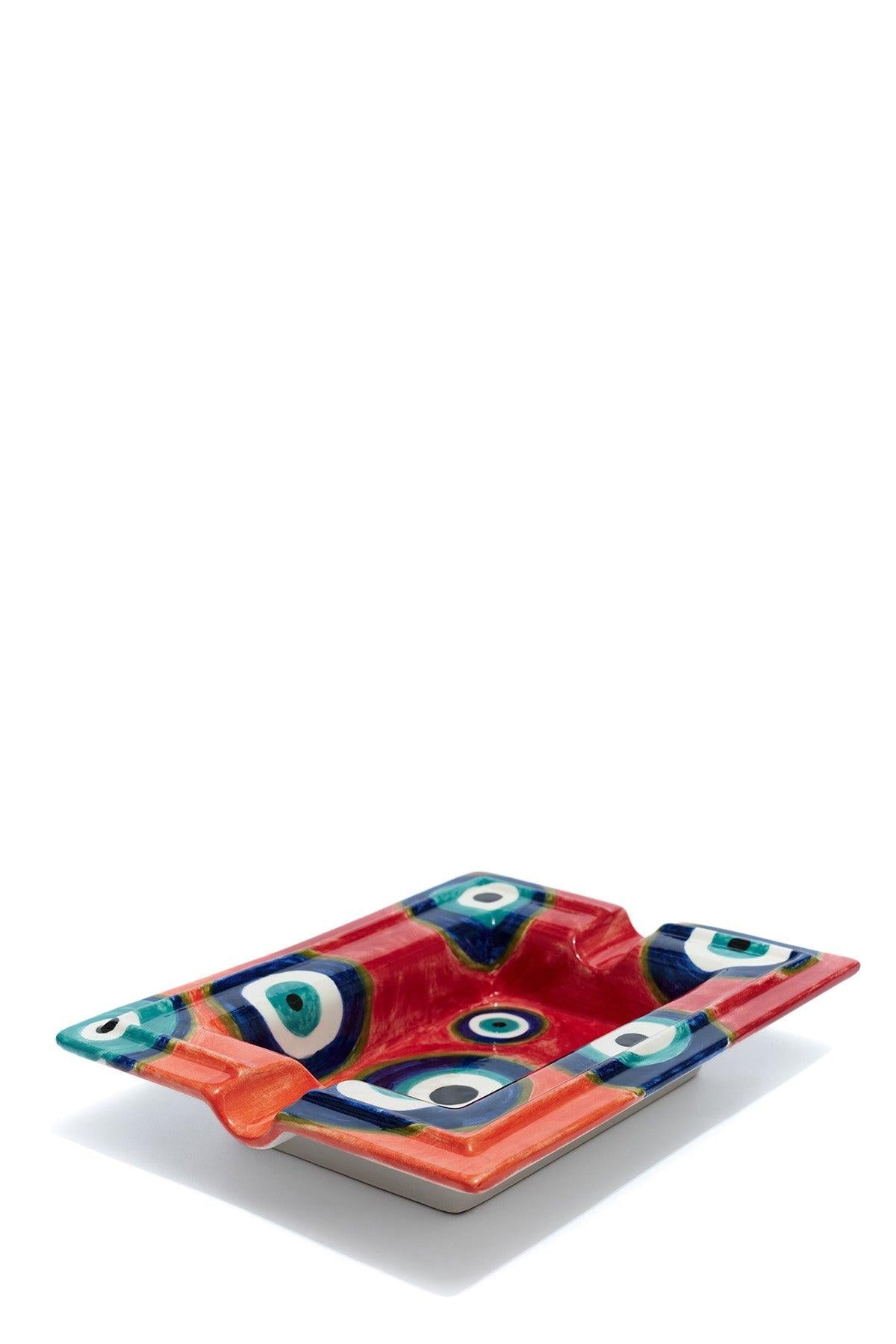 Kırmızı Nazar Boncuğu Küllük