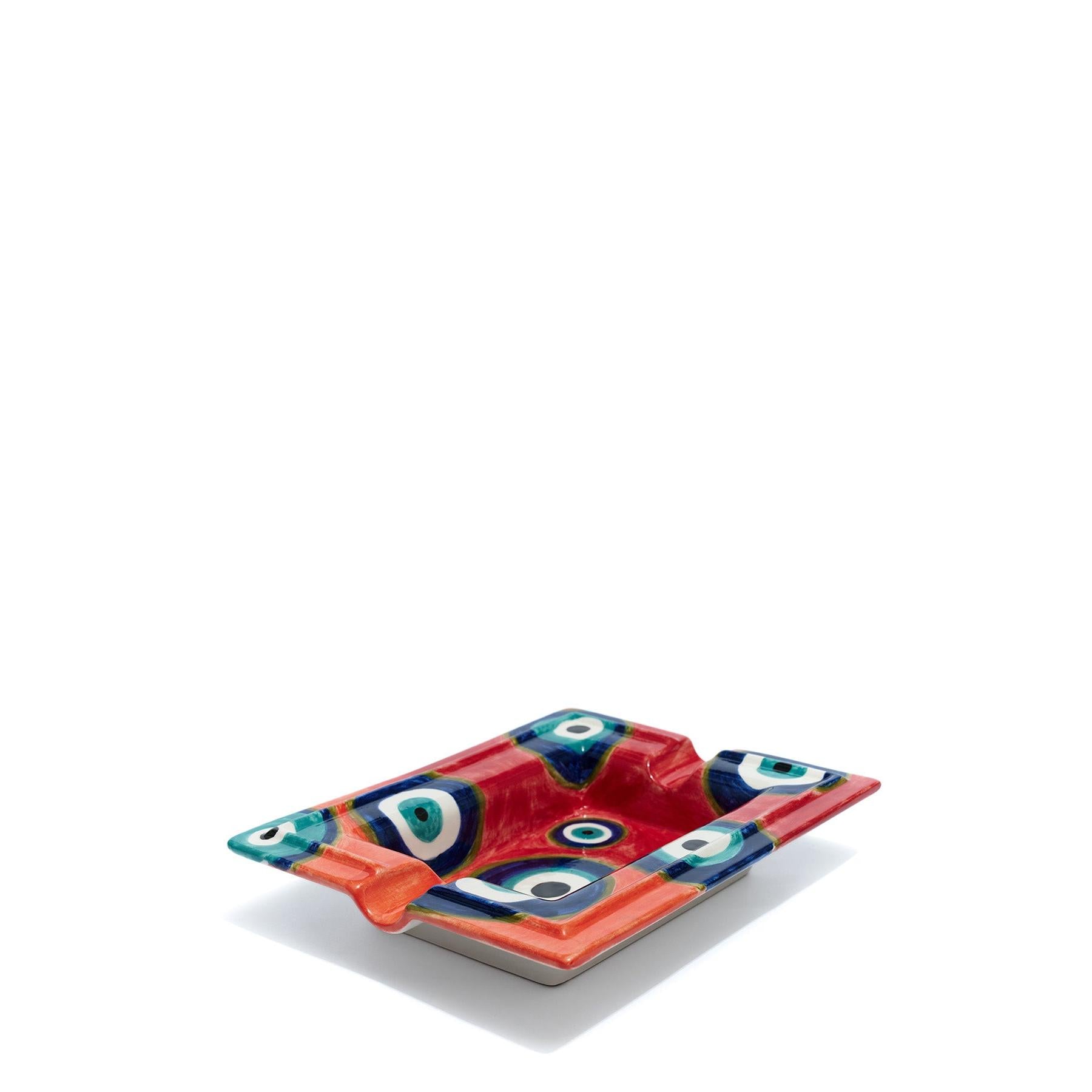 Kırmızı Nazar Boncuğu Küllük