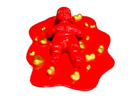 Kırmızı Ve Altın Çocuk Heykel-Heykel-Irmak Artworks-NowShopFun