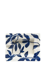 Kırmızı Yaprak Desenli Seramik Puro Küllüğü