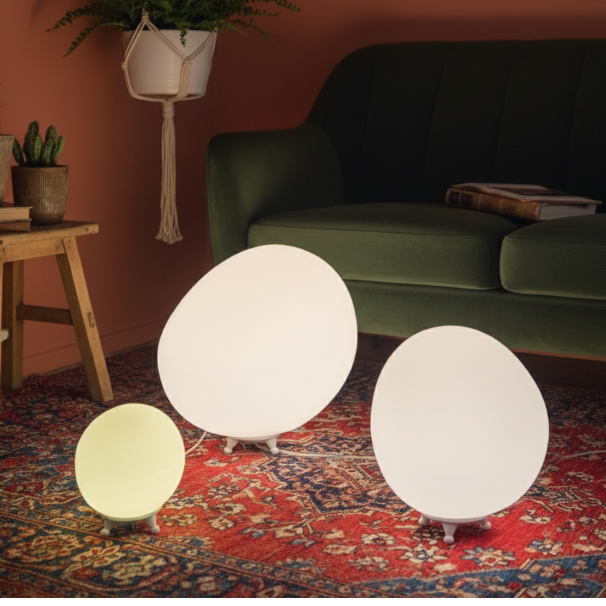 Kirpi Üçlü Yer Aydınlatması