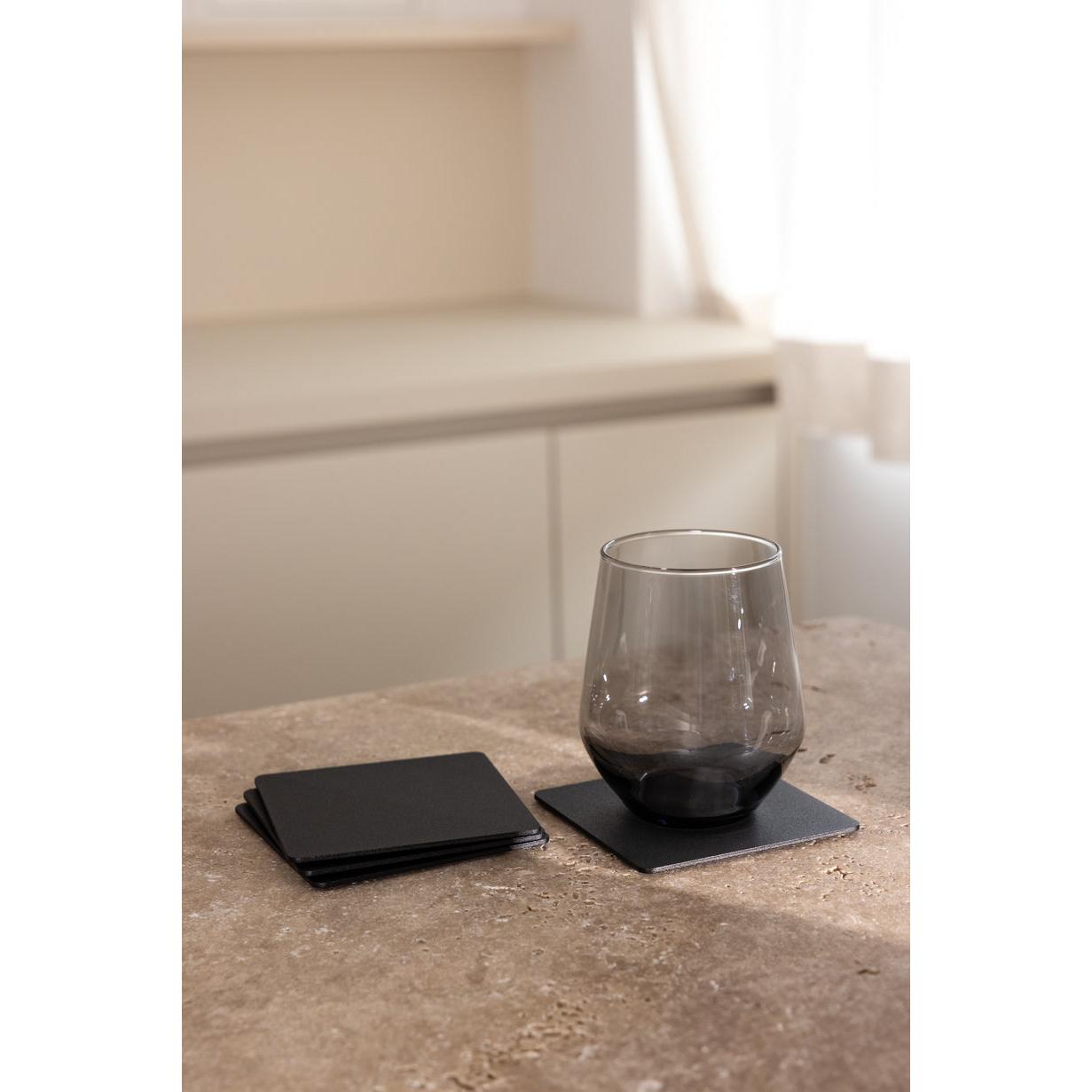 Kiva Metal Kare Bardak Altlığı (4'Lü Set)