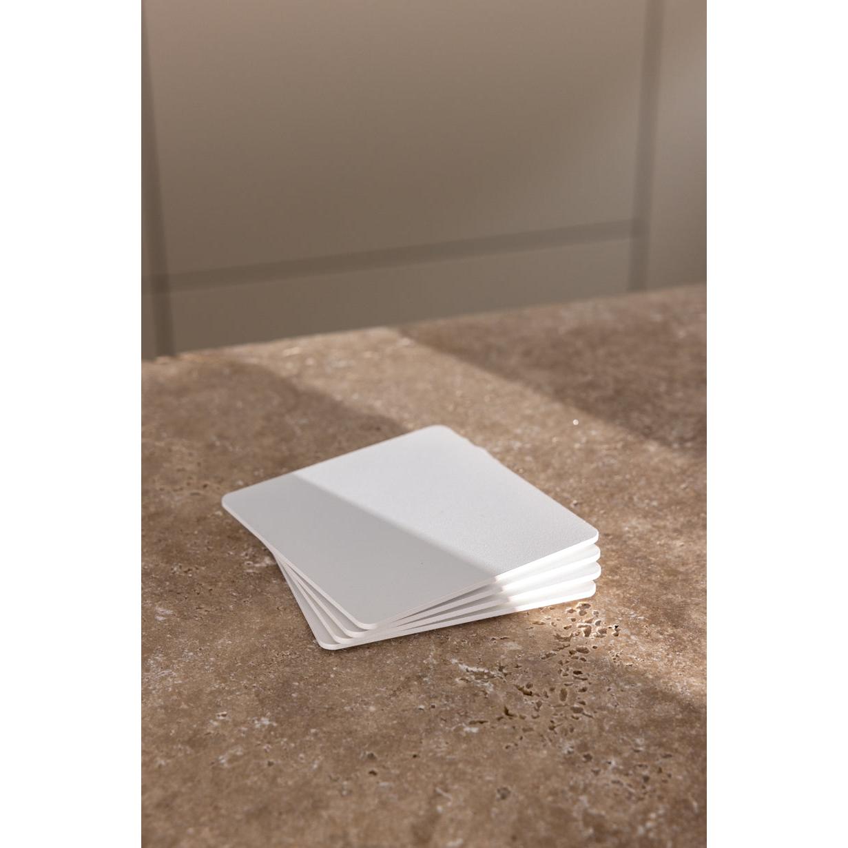 Kiva Metal Kare Bardak Altlığı (4'Lü Set)