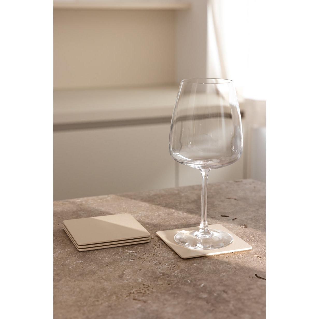 Kiva Metal Kare Bardak Altlığı (4'Lü Set)