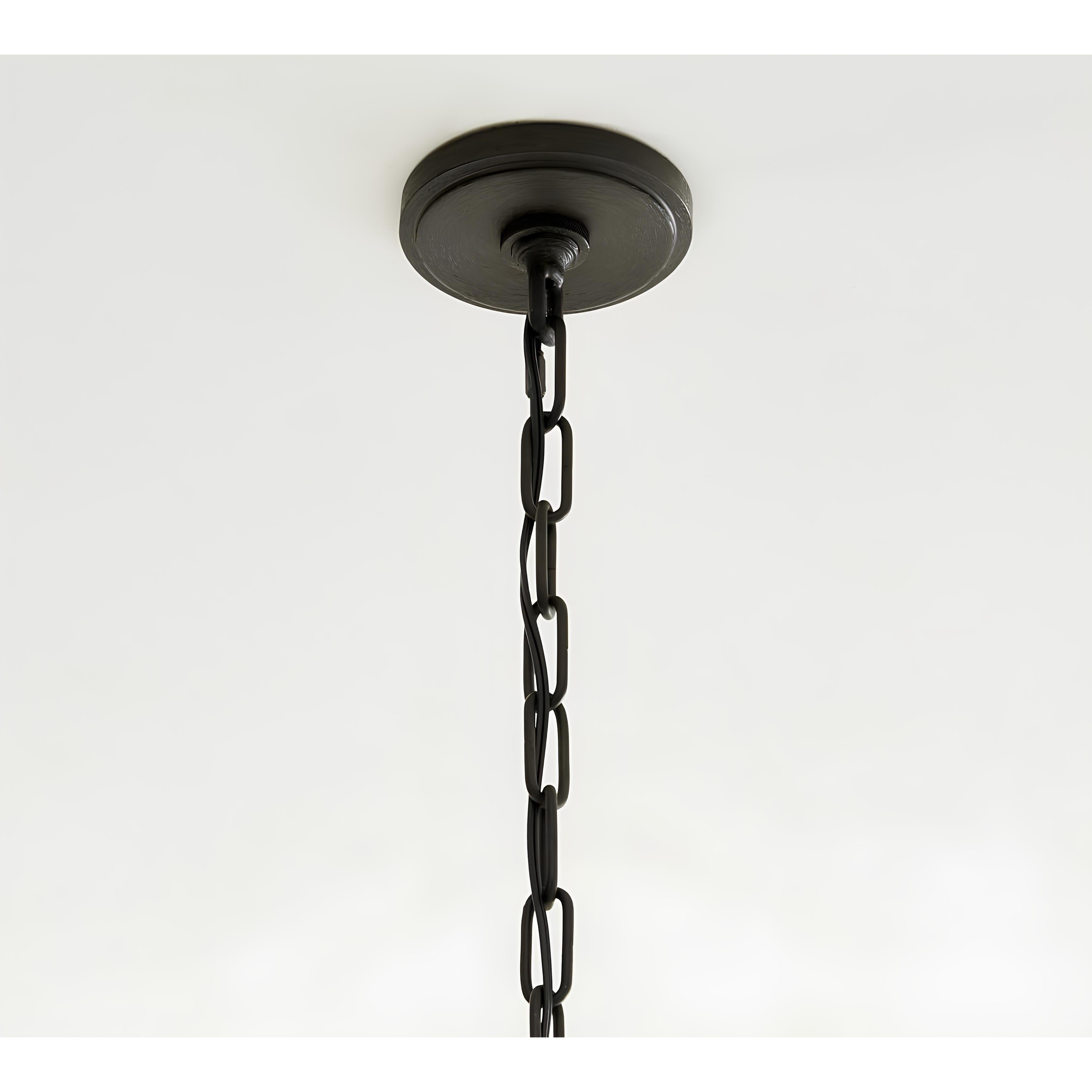 Klasik Siyah 6 Kollu Şamdan Avize