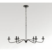 Klasik Siyah 6 Kollu Şamdan Avize