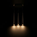Konik Max Yuvarlak Rozanslı Led Sarkıt Avize 25 Cm