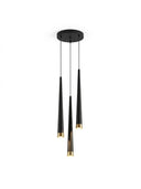 Konik Max Yuvarlak Rozanslı Led Sarkıt Avize 25 Cm