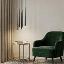 Konik Sarkıt 25 Cm Yuvarlak Rozanslı Led Avize