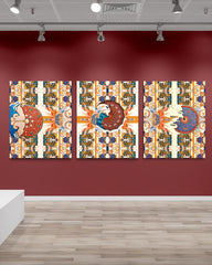 Kontamplasyon - Üçlü Set Tablo-Tablo-EUDOIMONIART-Xxl-NowShopFun