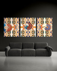 Kontamplasyon - Üçlü Set Tablo-Tablo-EUDOIMONIART-Xxl-NowShopFun