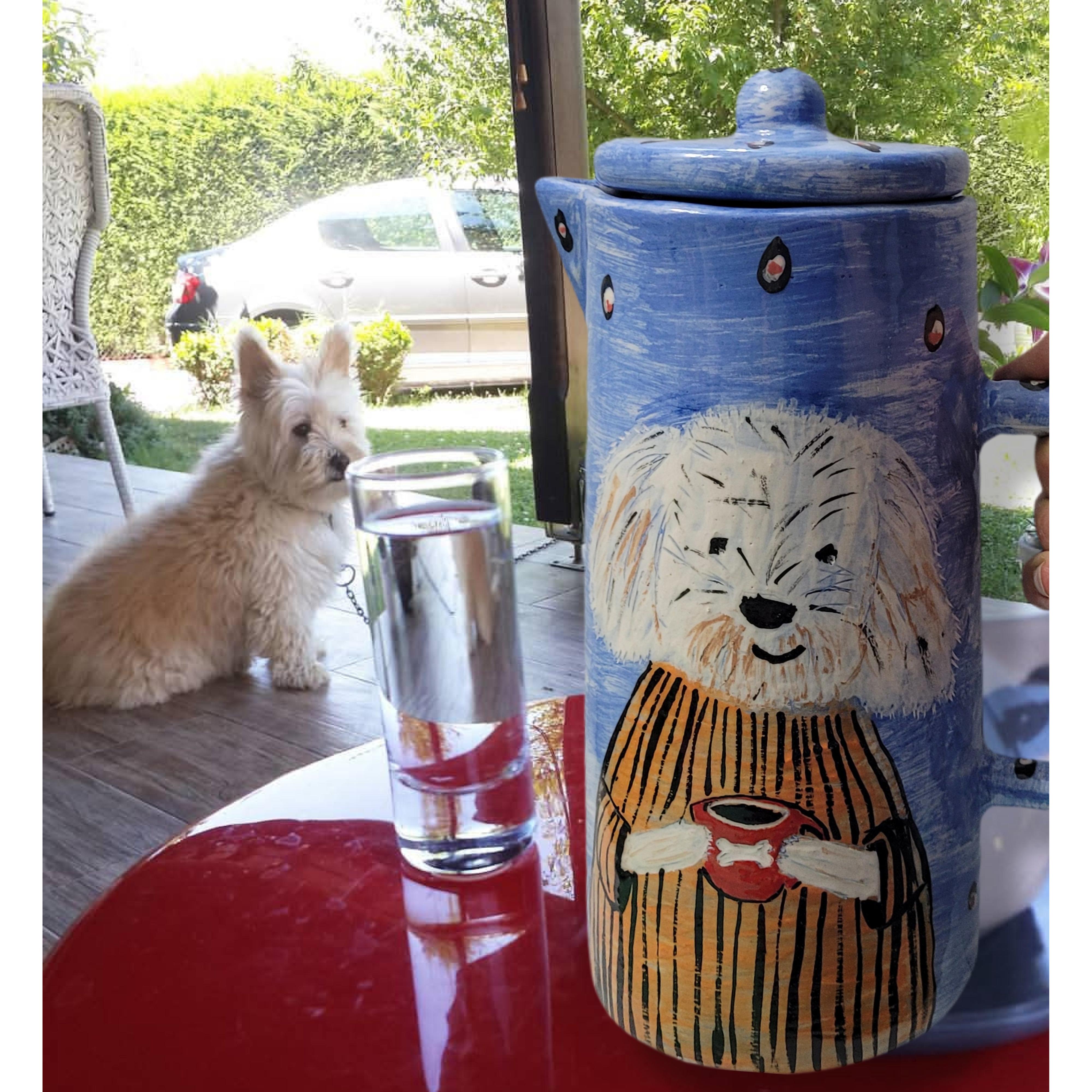 Köpekli Seramik Sürahi 1