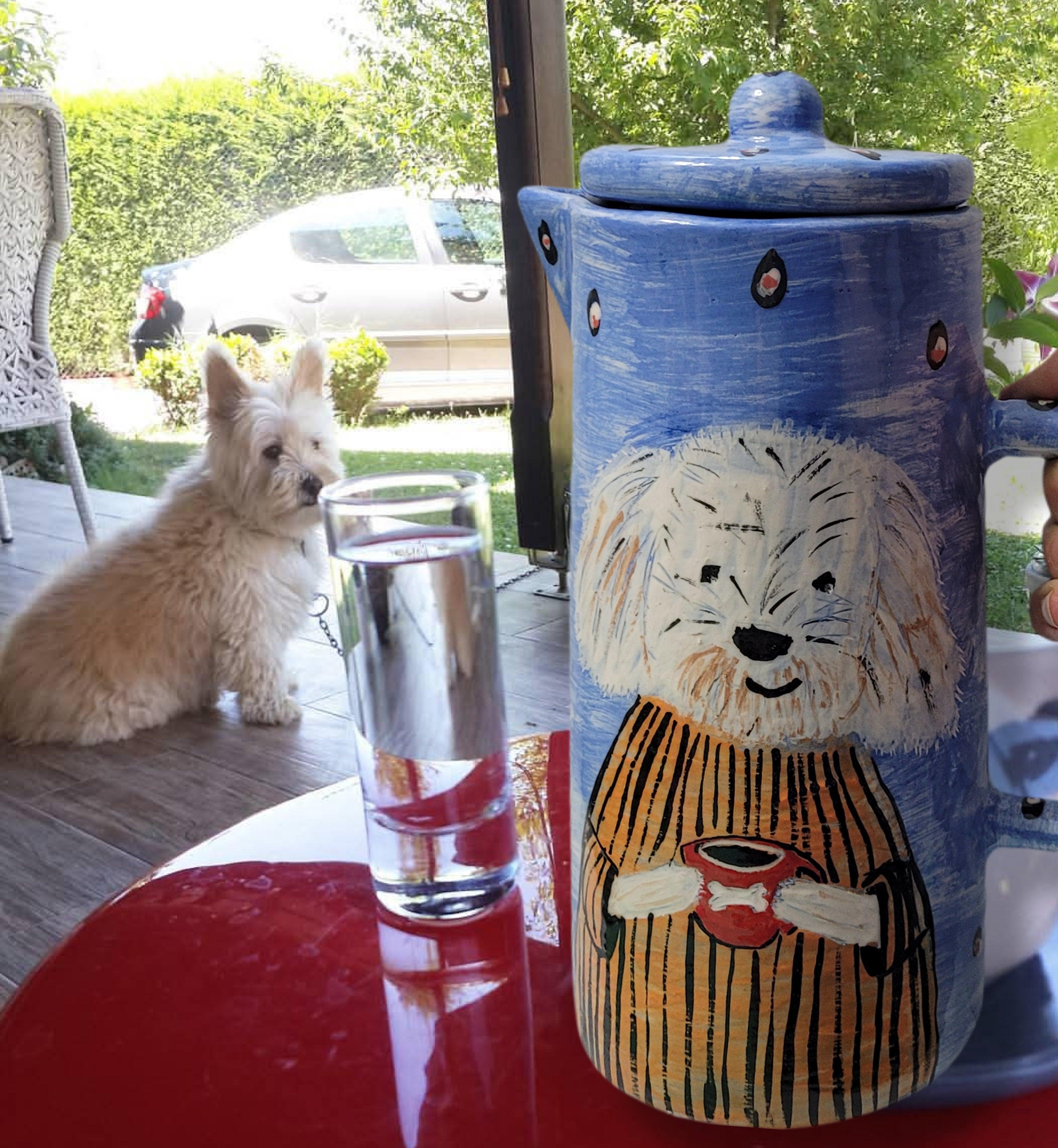 Köpekli Seramik Sürahi 1