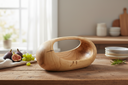 Kulplu Bowl Teak Dikdörtgen Form