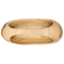 Kulplu Bowl Teak Dikdörtgen Form